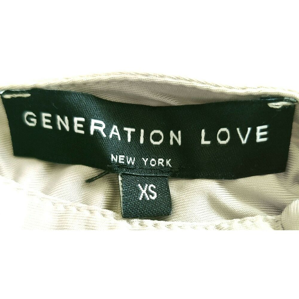 GENERATION LOVE Wisteria halter top cross front slinky blouse in taupe Sz XS NEW - Picture 3 of 6